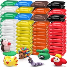 144 Pcs Air Dry Clay Set 76oz Non-Toxic Modeling Sculpting DIY Arts Craft