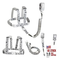 Toddler Leash  Harness, 4-in-1 Anti-Lost Safety Strap with Reflective Gray
