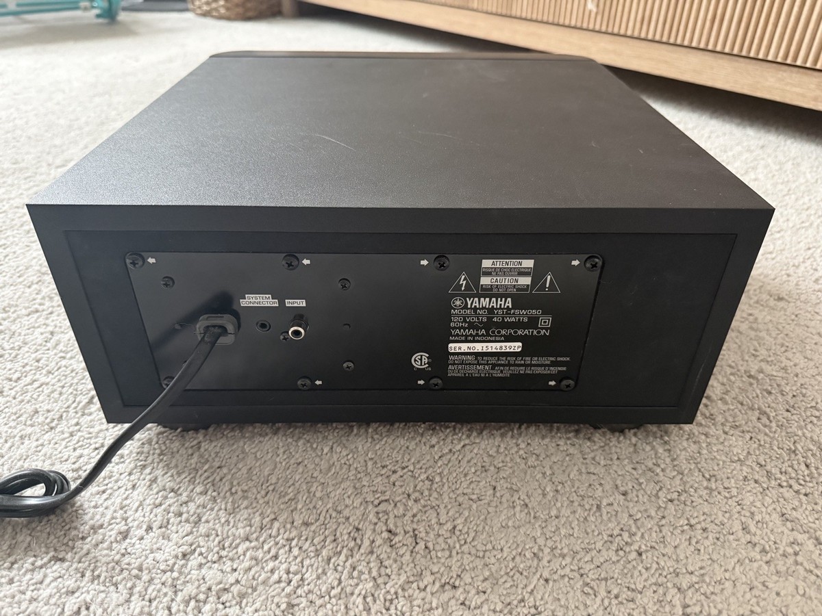 Yamaha Yst-fsw050 100w Powered Subwoofer System Sub Stereo