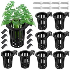 8 PCS Aquarium Plant Holder Hanging Planter Cup Extension Hooks Fish Tank