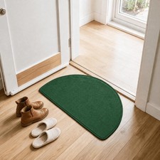 Artoid Mode Green Absorbent Semicircular Doormat 17x29 Inch Christmas Home ...