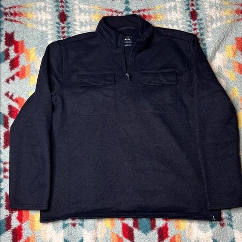 PrAna Brookland navy pullover zip sweater xl