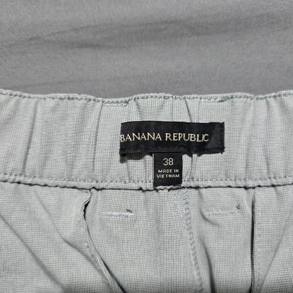 Pantalones Cortos de Golf Banana Republic Para Hombres 38 Cintura Elástica Rendimiento Gris Bolsillo Foto 4 de 4