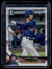 2018 Bowman Draft Chrome Refractor Ezequiel Pagan Chicago Cubs #BDC-106