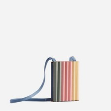 MLOUYE Small Convertible Flex Pleated Tool Bag Paris Pastel Crossbody