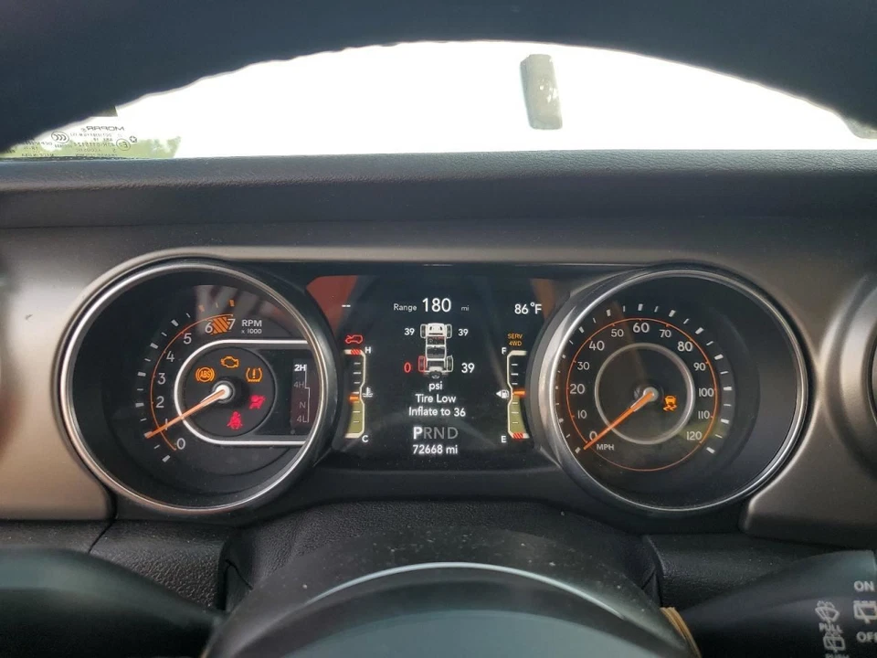 Speedometer Cluster VIN X 6th Digit Jl Body LHD MPH Fits 18 WRANGLER 3002472 Foto 2 de 4