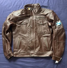 Bmw Motorrad Motorbike Cowhide Leather Jacket with Armor/Size XL Chest 44