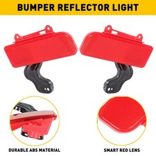 2X Red AUXITO Left Rear Right Bumper Reflector Lamp for 2015-2016 Honda CRV