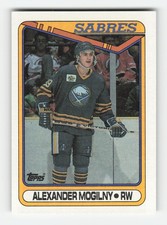 1990-91 Topps #42b Alexander Mogilny RC Near Mint or Better
