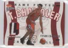 2002-03 Fleer Platinum Nameplates Patch 212/355 Tyson Chandler #N-TC Patch qc6