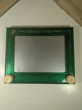 Vintage Ohio Art Etch A Sketch Magic Screen  505 Green 9.5" x 8" Works