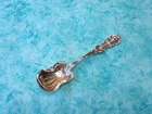 Lion by Wallace Sterling Silver Sugar Spoon. 5  5/8'' long 42 grams
