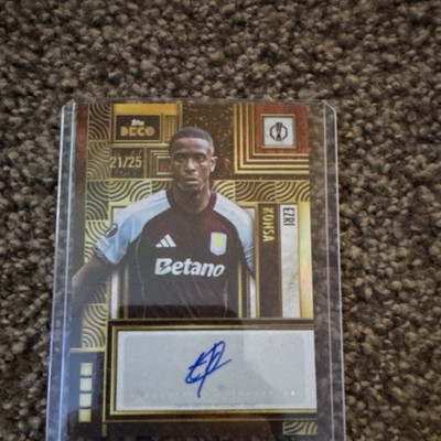 Topps UEFA Deco 2025-26 Ezri Konsa Aston Villa Autograph Soccer