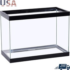 Glass Aquarium 5.5 Gallon Rectangular Fish Tank Easy Customization Accessories