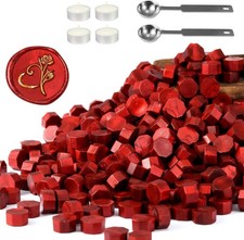Yopt Antique Wine Red Sealing Wax Beads Set for Wax Seal Stp with