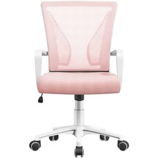 Fauteuil de Bureau Ergonomique Chaise en Maille à Roulettes Réglable en Hauteur