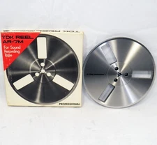(1) Single Used TDK AR-7M 7" Metal Take Up Reel  w/Original Box