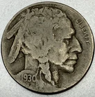 1930-S Buffalo Nickel 5C 5 Cents San Francisco Mint F/VF Fine - Very Fine ST269