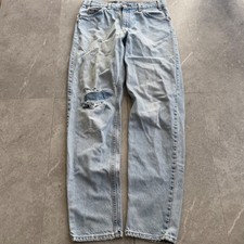 Vintage Levi's 550 Orange Tab Relaxed Fit Tapered Leg Jeans 33x34 made in USA