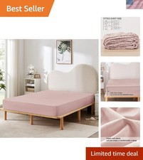 Twin XL Fitted Sheet Soft Breathable Wrinkle Resistant 39x80 Deep Pockets