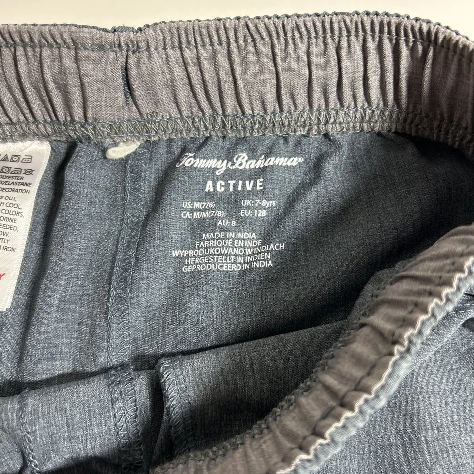 Pantalones cortos de natación Tommy Bahama Active para niños jóvenes 5/6 grises Foto 3 de 4