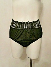 Olga 23913 Famous Scoop Secret Hug High Bare Leg Semi Sheer Nylon Brief Pantie M