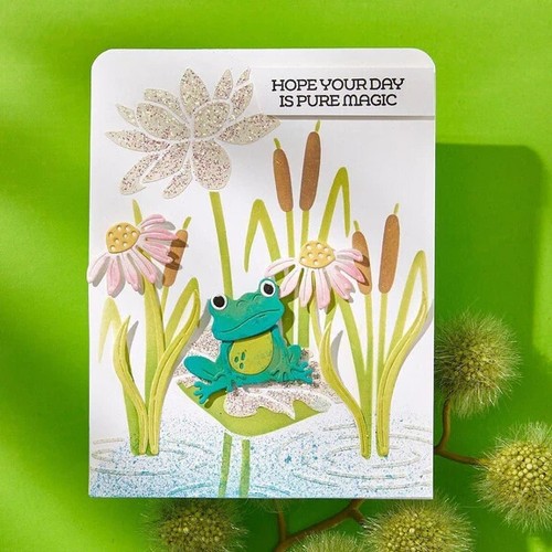 Spellbinders Etched Dies From Jump For Joy Frog Prince - Picture 6 of 8