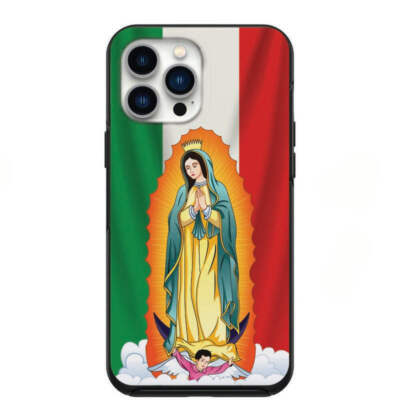 Mexican Flag & Virgin Mary Phone Case for iPhone 7 8 X XS XR SE 11