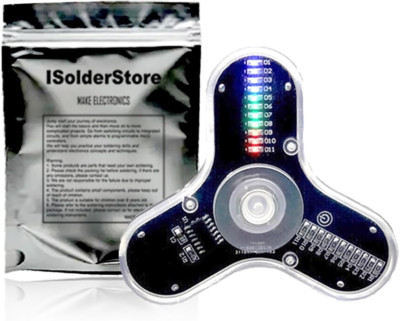 Soldering Practice Kit 3 Leaves LED Rotating Gyroscope DIY Kit Soldering Project