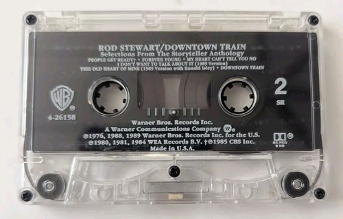 Rod Stewart - Downtown Train Cassette, 1989, Pre-Owned - Picture 4 of 4