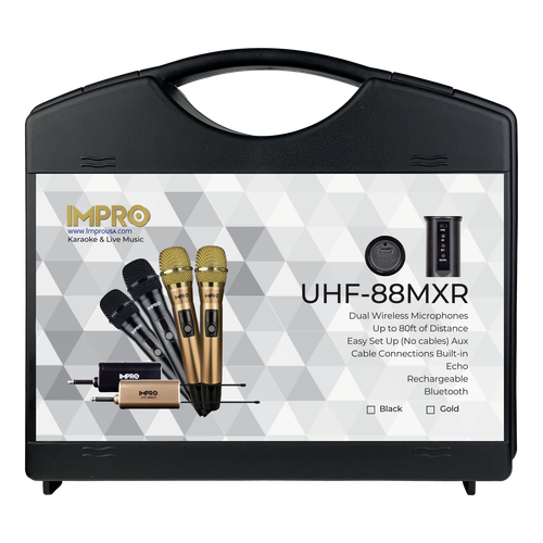 ImPro UHF-88MXR Microfoni wireless professionali UHF con custodia - Foto 2 di 14