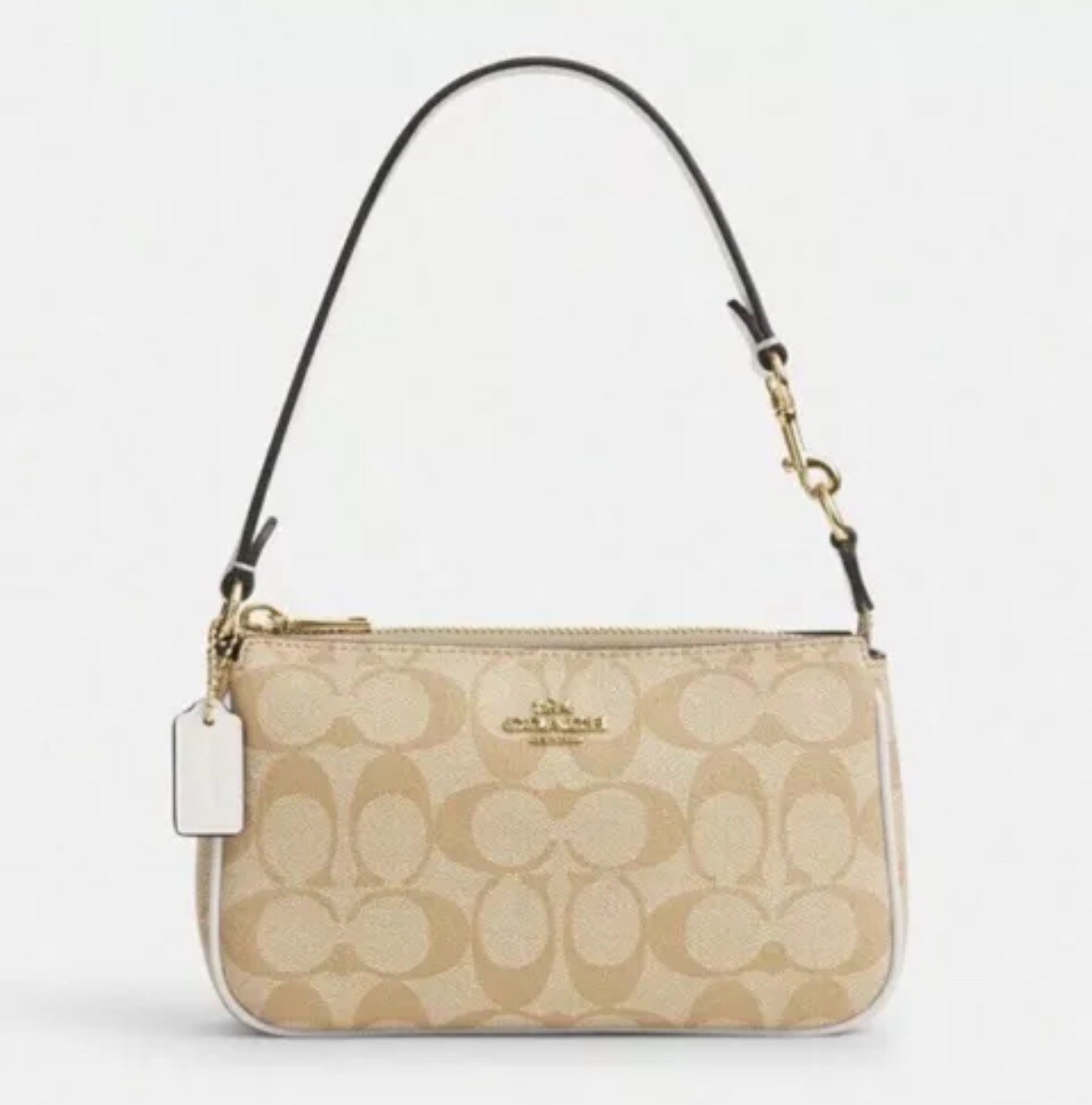 NWT Coach Nolita 19 In Signature Canvas CC308 Chalk