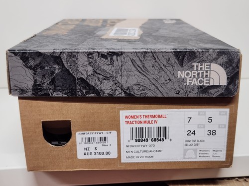 NEW: THE NORTH FACE WOMEN'S THERMOBALL TRACTION MULE IV - SIZE 38 - US 7 - BLACK - Picture 10 of 11