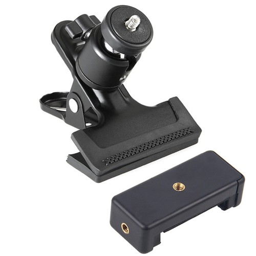 Mobile Phone Clip Holder Travel Bracket Cellphone Stand with Clamp - Photo 11 sur 12