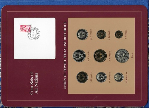 Coin Sets of All Nations USSR Russia 1976-1979 1,2,3,5,10,15,50 Kopeck 1976 UNC - Picture 1 of 2