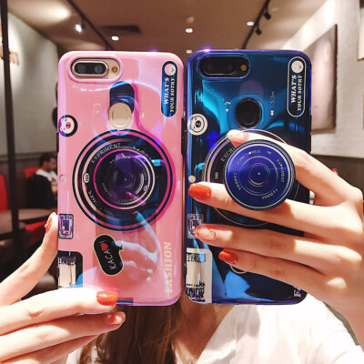 3D Camera Cushion Grip Phone Case Cover For iPhone 11 12 13 Pro Max XR XS Max 8+