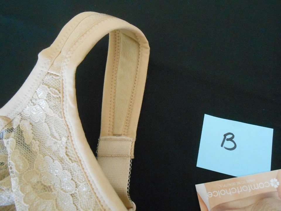 Sujetador de encaje Comfort Choice beige sin aros fácil potenciador talla 46DDD NUEVO CON ETIQUETAS LOTE B ~ NUEVO Foto 3 de 4