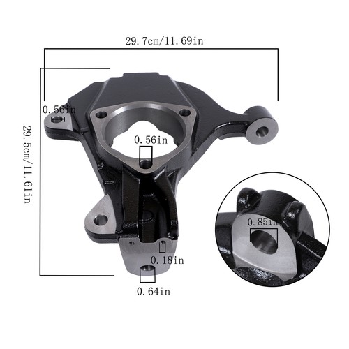 Eje de nudillo de dirección de suspensión 698-070 para Cadillac Escalade 2009-14 6,2 L - Imagen 2 de 12