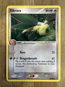 Vibrava - 40/108 - Uncommon LP, English Pokemon EX Power Keepers