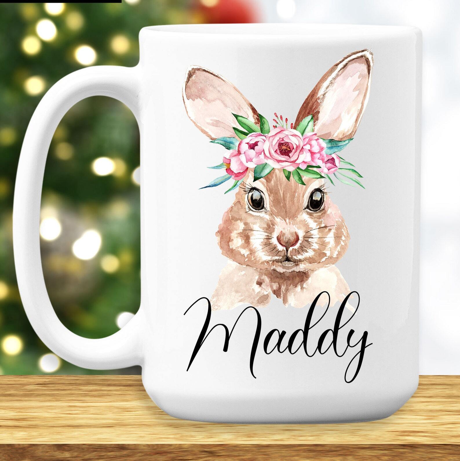 Rabbit Coffee Mug Cute Rabbit Gifts Rabbit Lover Gifts Rabbit Cup For Women