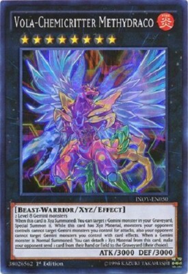 VOLA-CHEMICRITTER METHYDRACO (INOV-EN050) - YuGiOh Super Rare 1st Ed. XYZ