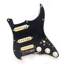 Per parafango precablato carico Strat Pickguard Set, SSH Alnico 5 pickup Humbucker