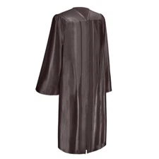 Endea Graduation Shiny Finish Brown Gown High School and University