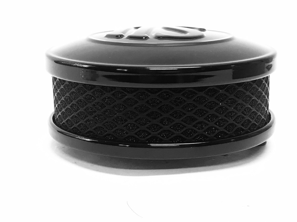 HARLEY AIR CLEANER BLACK BENDIX ZENITH KEIHIN CV CARB 1972-1987