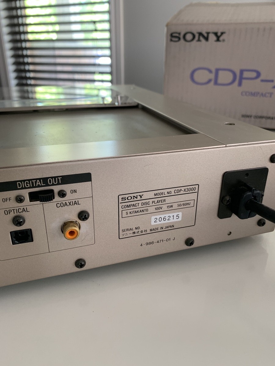 Sony CDP-X3000 CD Player/ Full Working Order/ Japan Model/Original