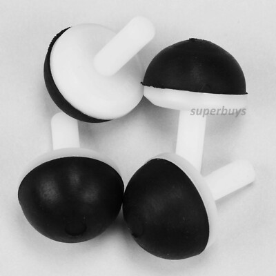 4pcs 12mm Black Nylon Dome Tap Valve Sink Repair Drip Fix Pipe Hot Cold Water