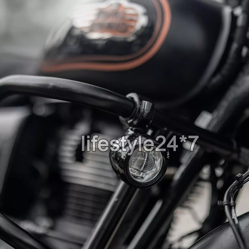Genuine Royal Enfield Fog LED Auxiliary Lights Black Classic Reborn & Meteor 350 - Picture 10 of 13