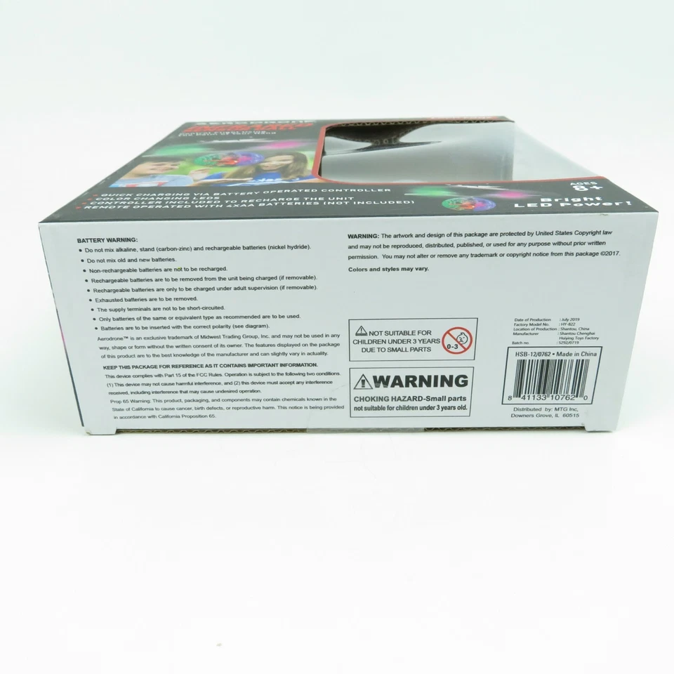 Tech Toyz AERODRONE 2 Channel Infrared Controlled Sensor Ball w/ Controller NEW - Image 3 of 4