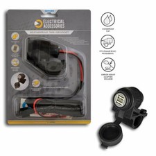 Oxford EL102 Dual USB Phone Charger Socket Motorcycle Fits Bultaco Upto 750cc