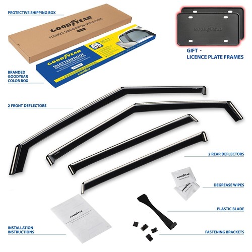 Protectores de lluvia viseras de ventilación pantalla para Mitsubishi Outlander 2022-2025 - Imagen 6 de 7